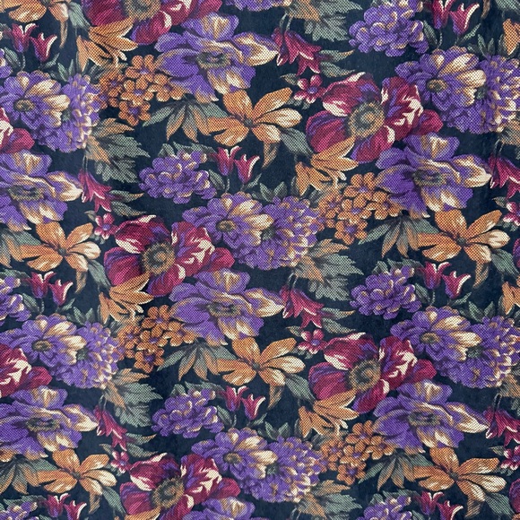 Briggs New York Plus Size 20W Midi Skirt Floral Slit Whimsigoth Dark Academia - Picture 8 of 10